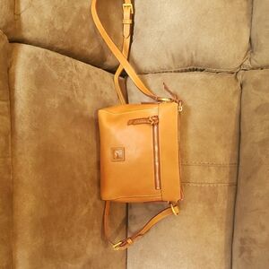 Tan Leather Crossbody Bag